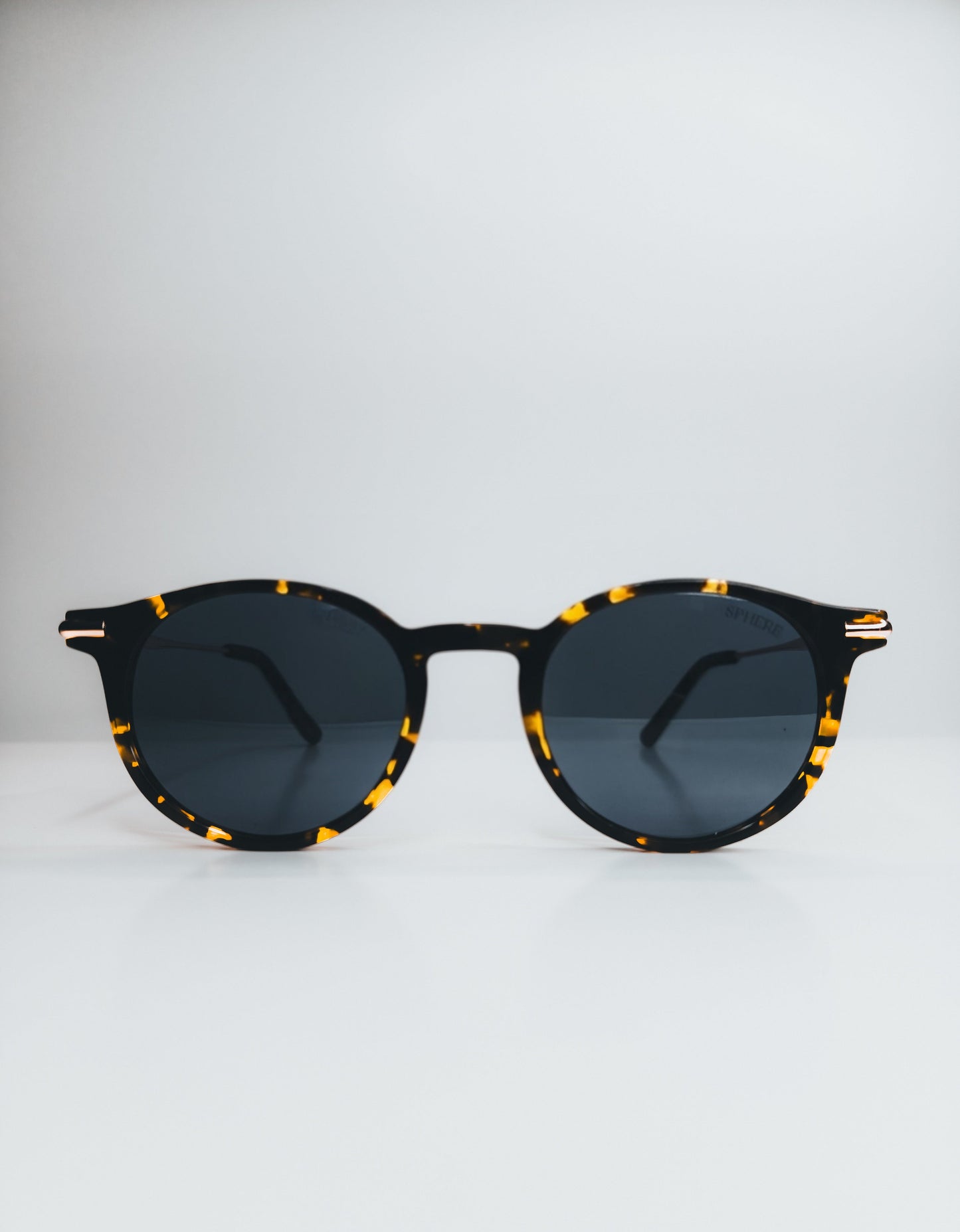 Sphere Tortoise/Blue Sunglasses | Premium Acetate, UV & Blue-Light