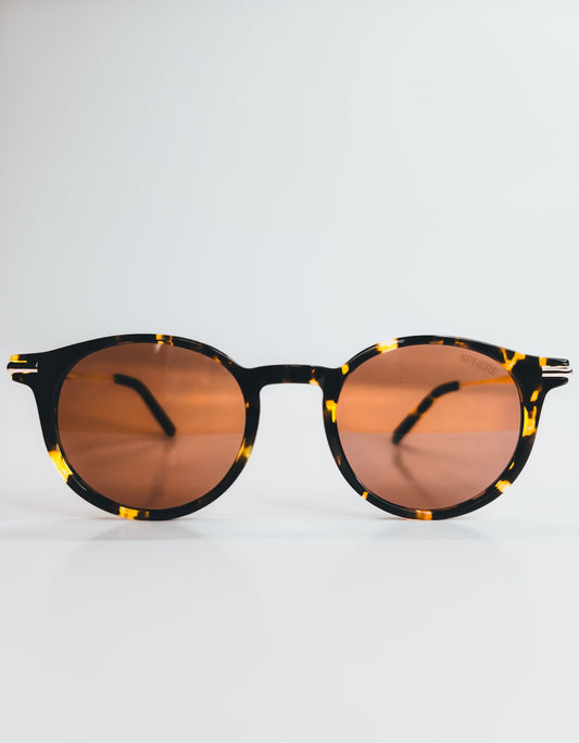 Sphere Tortoise/Brown Sunglasses | Premium Acetate, UV & Blue-Light