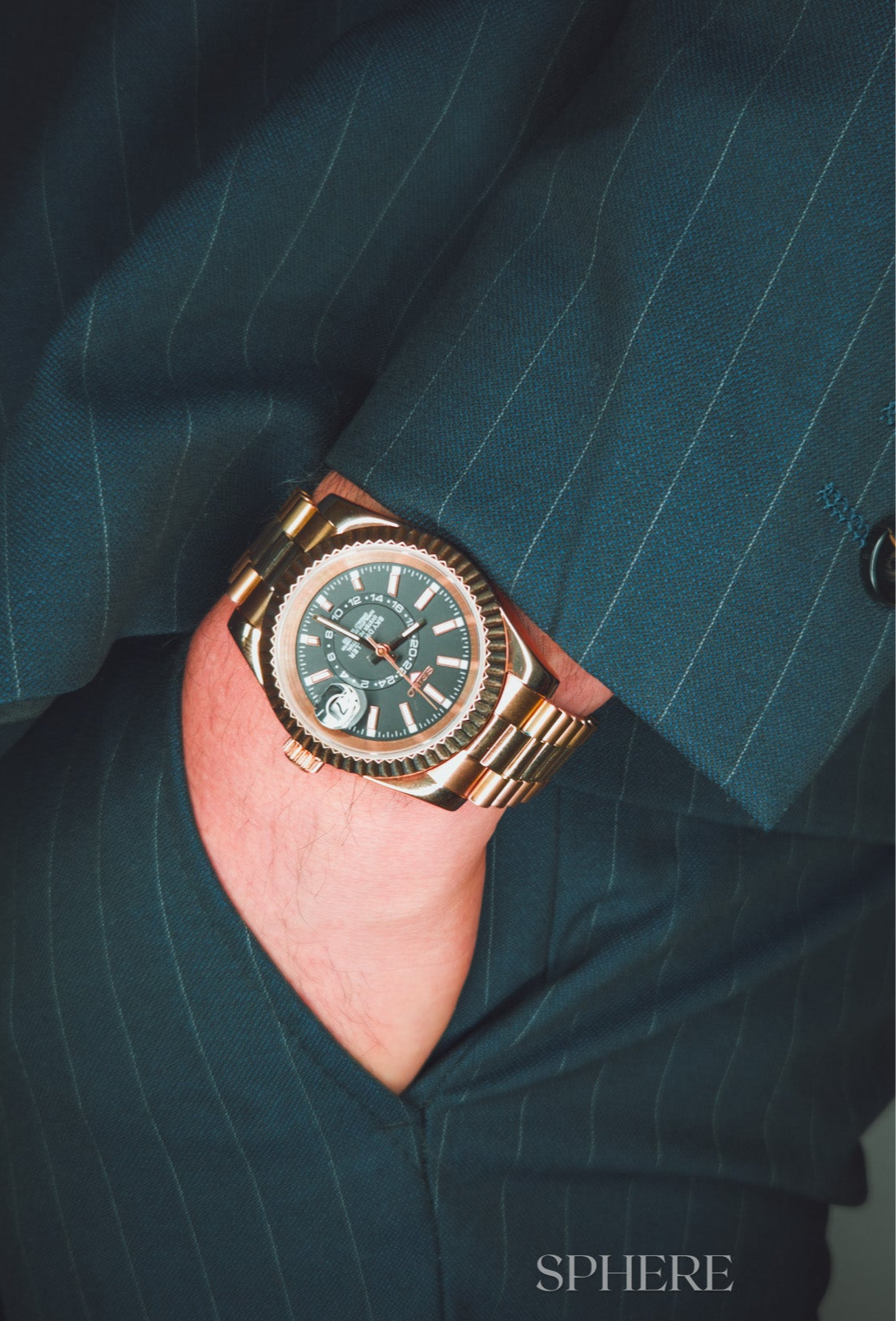 Sphere Custom Watch – Inspired by Sky-Dweller – Powered by Seiko NH35 - Rose Gold Black