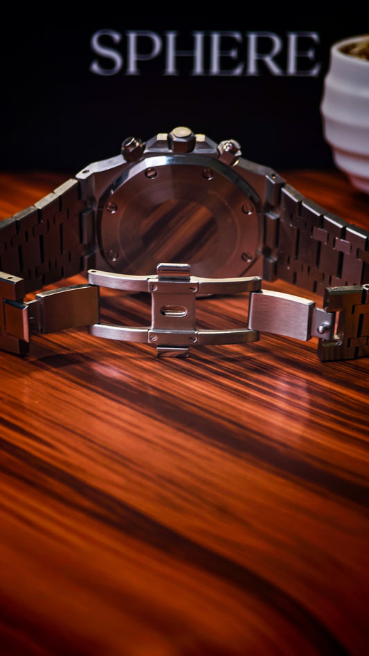 Sphere Seikoak Blue Watch | VK63 Stainless Steel