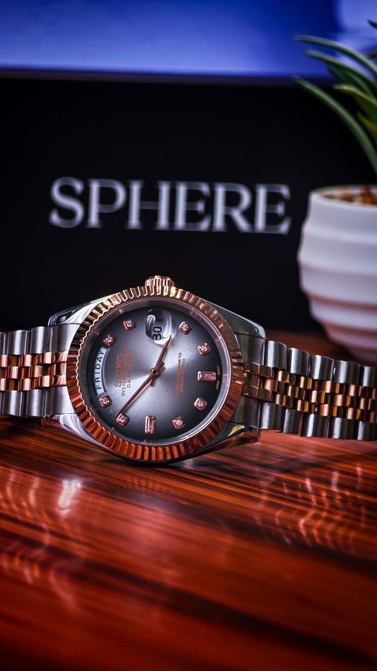 Sphere Day-Date Two Tone Automatic Watch | Miyota 8285