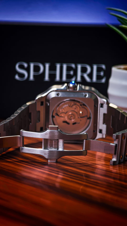 Sphere Santos Two-Tone Automatic Watch | Seiko NH35 Stainless Steel