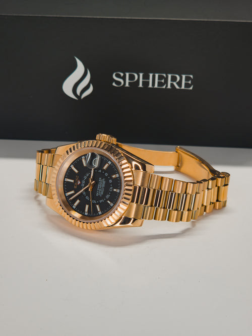 Sphere Custom Watch – Inspired by Sky-Dweller – Powered by Seiko NH35 - Rose Gold Black