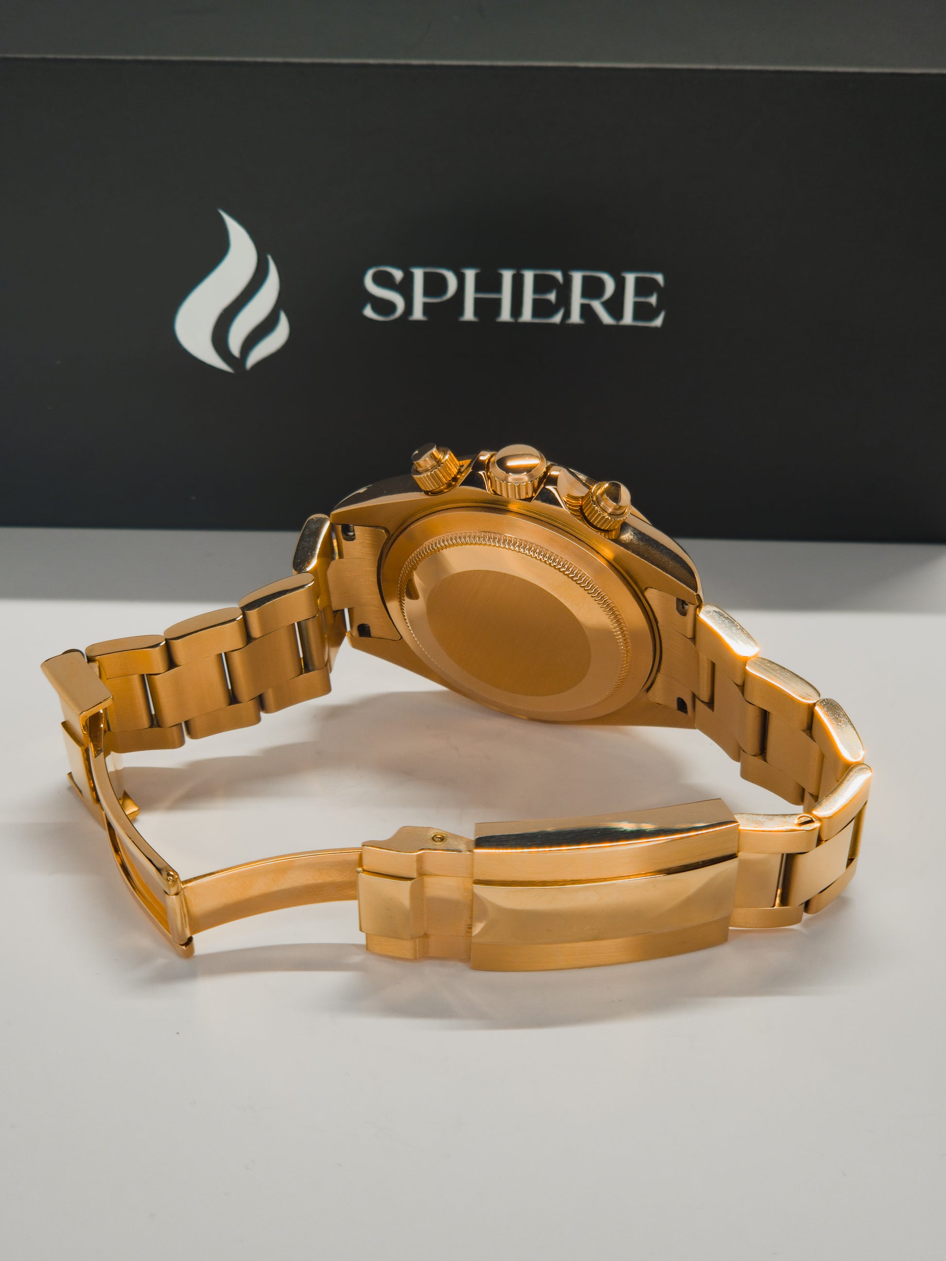 Sphere Custom Watch – Inspired by Daytona – Powered by Seiko VK63- Rose Gold Rainbow