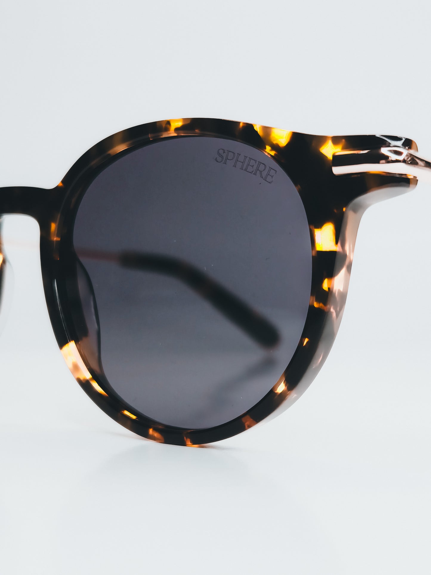 Sphere Tortoise/Dark Sunglasses | Premium Acetate, UV & Blue-Light