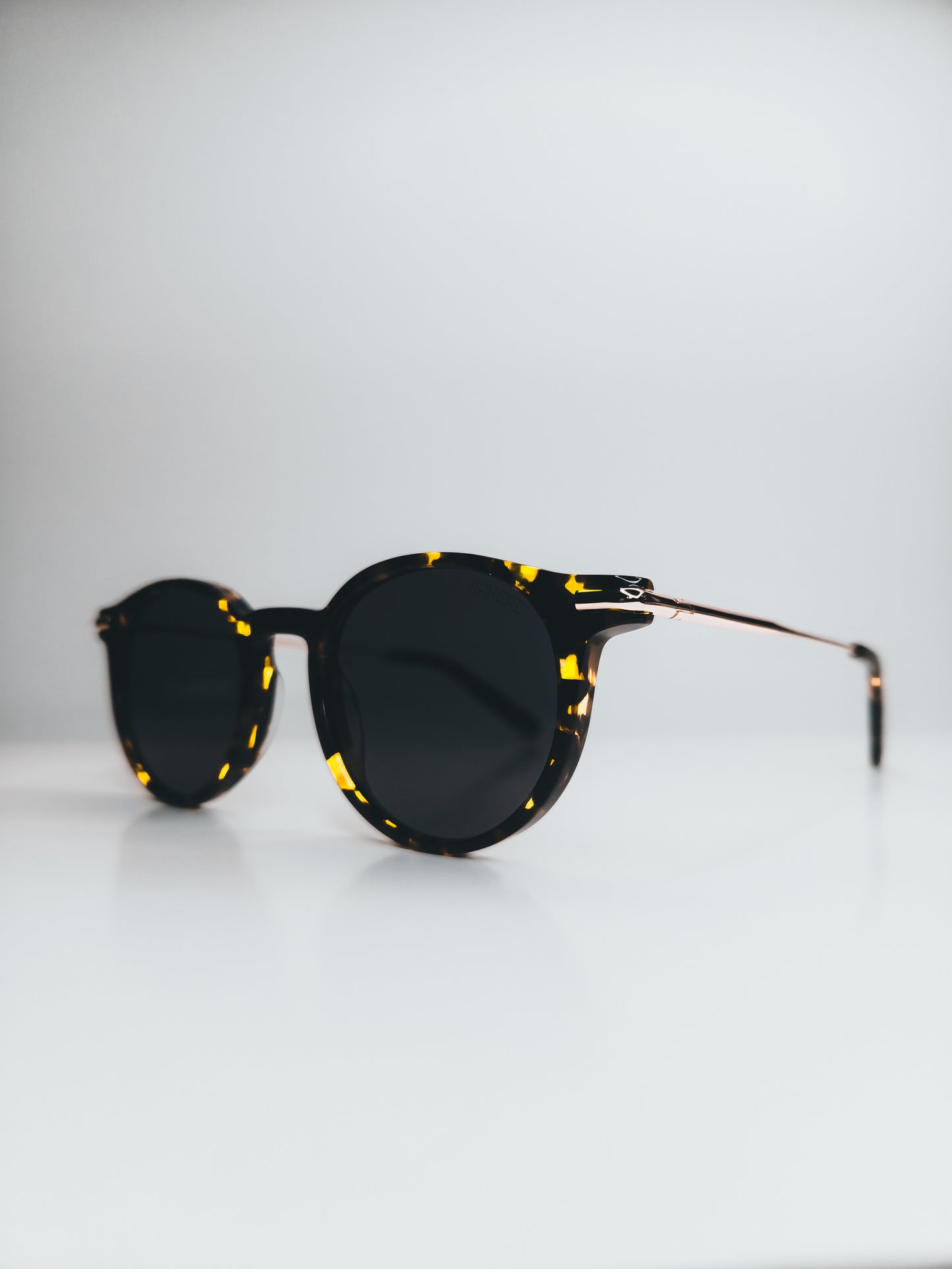 Sphere Tortoise/Dark Sunglasses | Premium Acetate, UV & Blue-Light